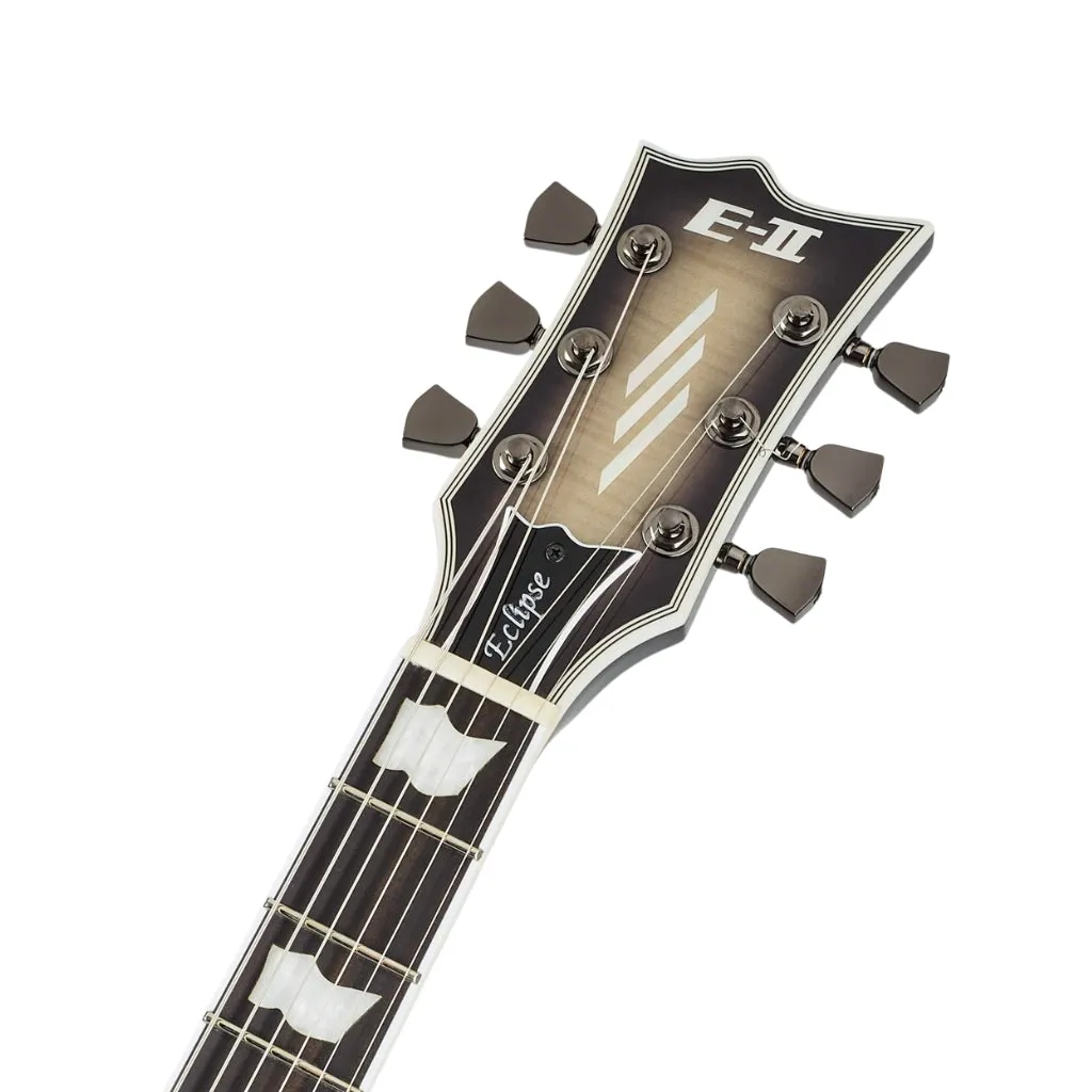 ESP E-II Eclipse Full Thick Black Natural Burst