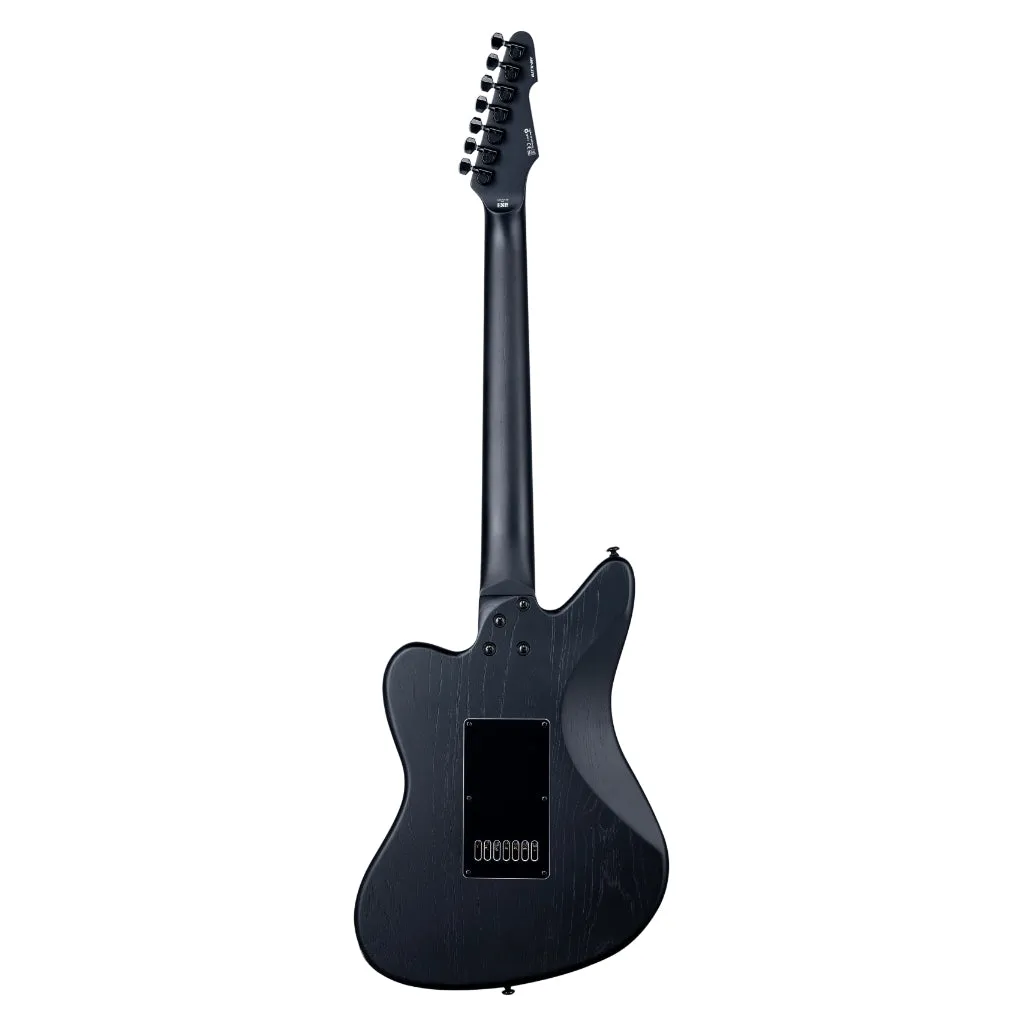 ESP LTD Alex Wade AW-XJ7B Baritone Evertune Open Grain Electric Guitar - Black Satin