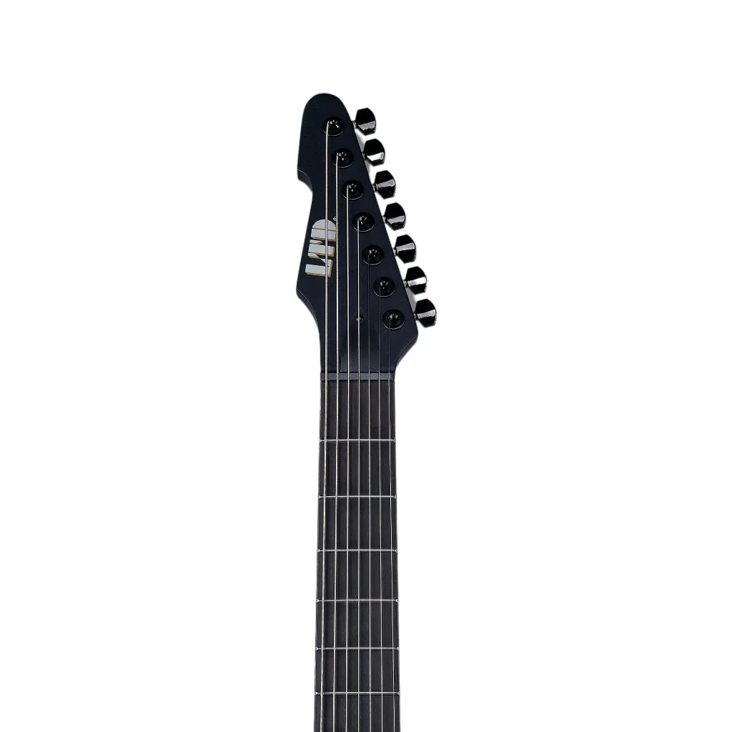 ESP LTD Alex Wade AW-XJ7B Baritone Evertune Open Grain Electric Guitar - Black Satin