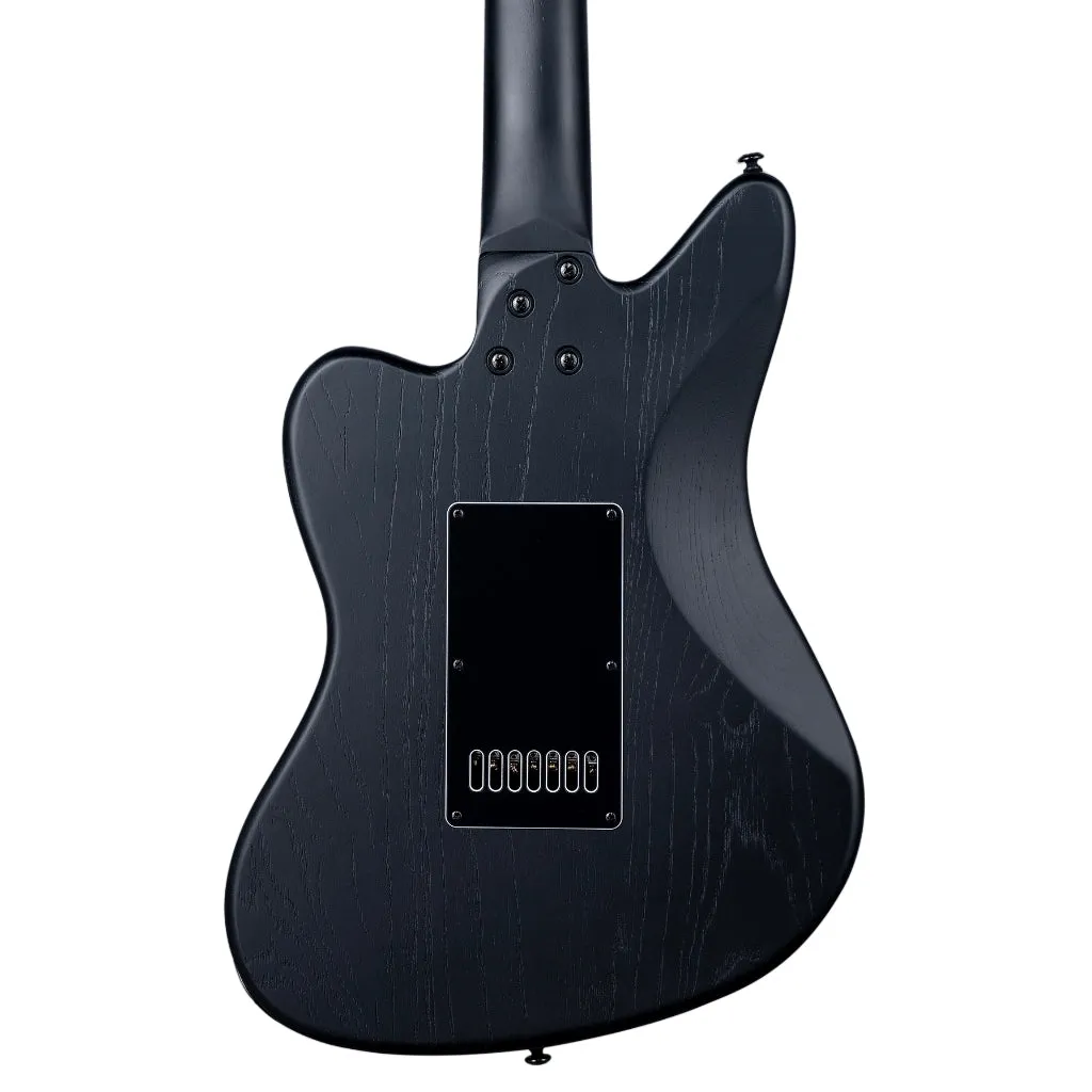 ESP LTD Alex Wade AW-XJ7B Baritone Evertune Open Grain Electric Guitar - Black Satin