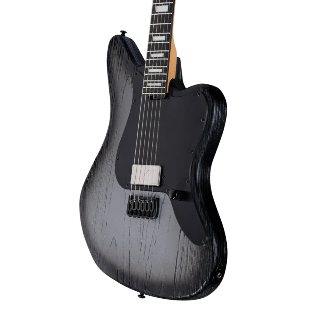 ESP LTD Deluxe XJ-1 Baritone HT Electric Guitar - Silver Blast