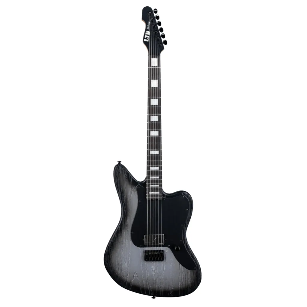 ESP LTD Deluxe XJ-1 Baritone HT Electric Guitar - Silver Blast