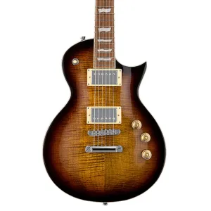 ESP LTD EC-256FM Electric Guitar - Dark Brown Sunburst