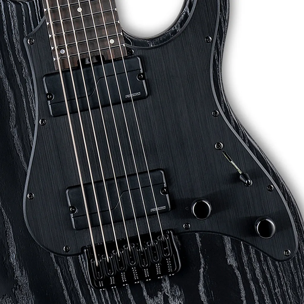 ESP LTD SN-1007 HT Baritone Electric Guitar - Black Blast