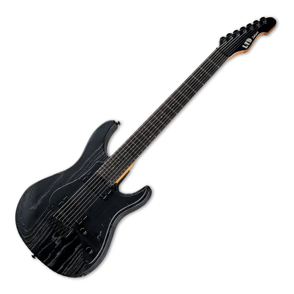 ESP LTD SN-1007 HT Baritone Electric Guitar - Black Blast