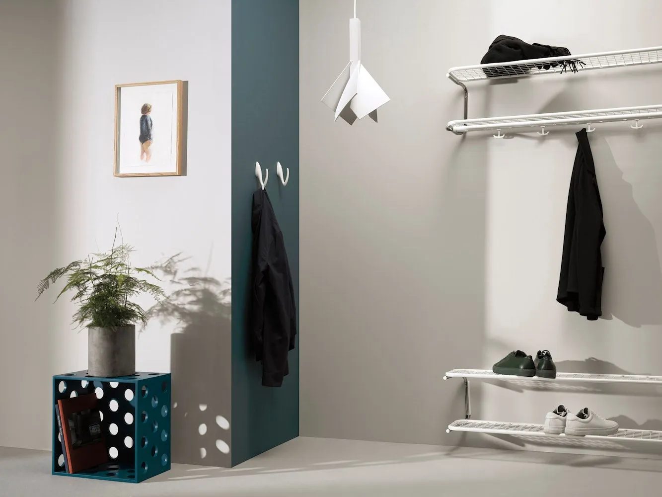 Essem Design Classic Shoe Rack 100 Cm, White/White