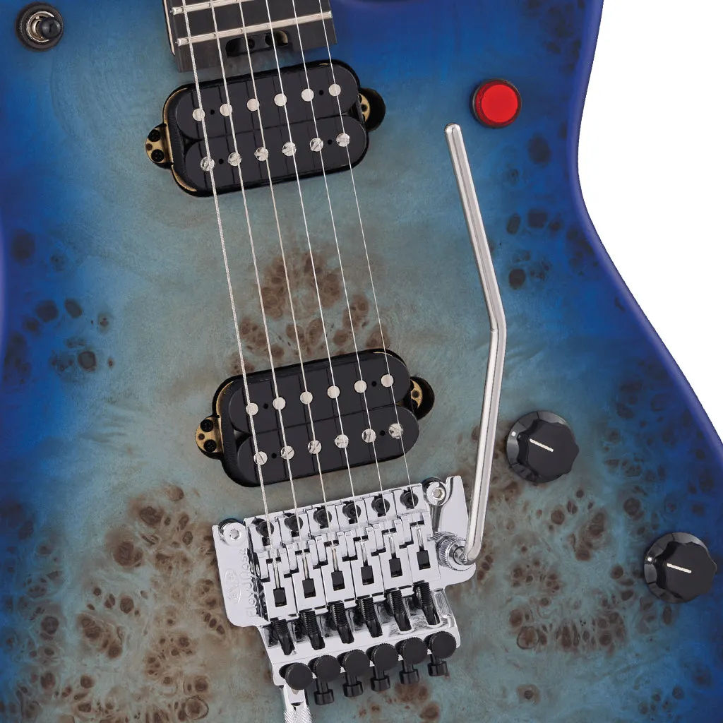 EVH - 5150 Series Deluxe Poplar Burl, Ebony Fingerboard, Aqua Burst