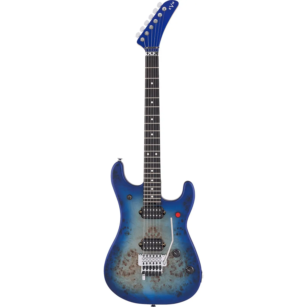 EVH - 5150 Series Deluxe Poplar Burl, Ebony Fingerboard, Aqua Burst