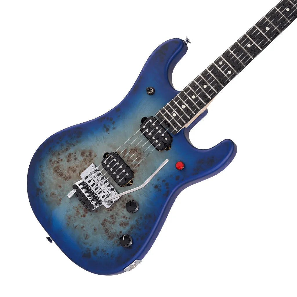 EVH - 5150 Series Deluxe Poplar Burl, Ebony Fingerboard, Aqua Burst