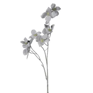 Faux Frosted Dogwood Stem