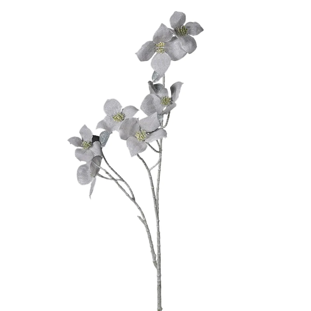 Faux Frosted Dogwood Stem