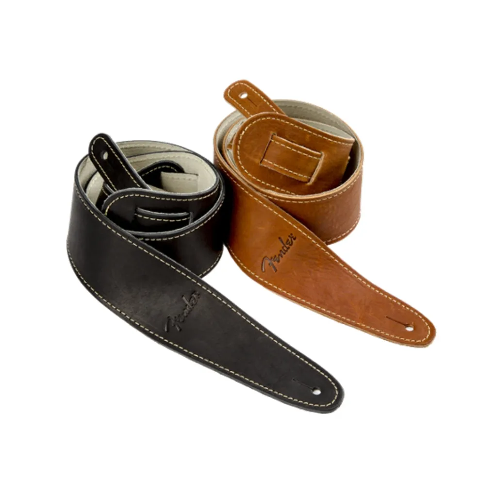 Fender Ball Glove Leather Strap - 2.5 inch Black