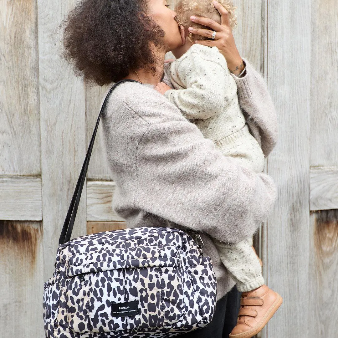 Finnson Freya Eco Compact Changing Bag   Oversized Stroller Organiser - Leopard
