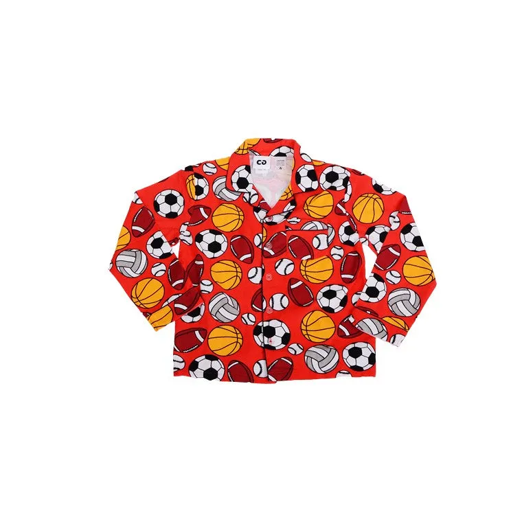 Flannel PJ Set, GOAL!, Size 10