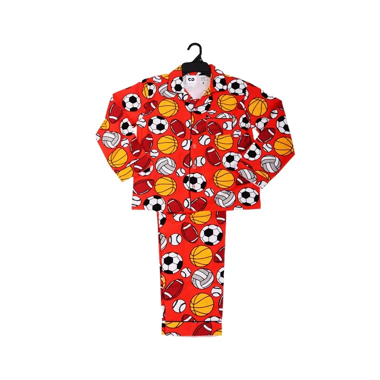 Flannel PJ Set, GOAL!, Size 10