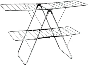 Foldable Clothes Airer, 2 Tier