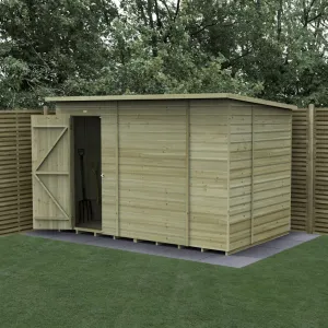 Forest Garden Beckwood 10x6 Pent Shed without Windows