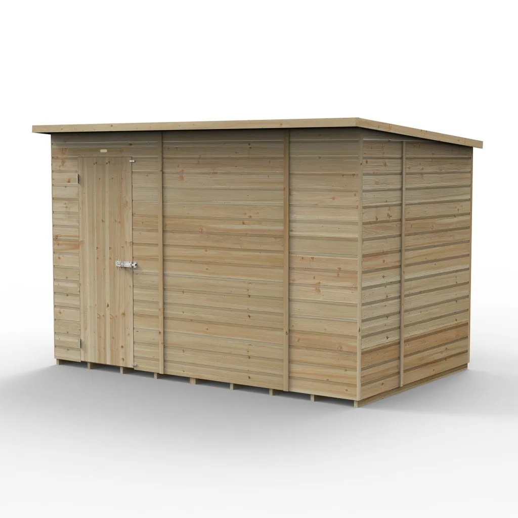 Forest Garden Beckwood 10x6 Pent Shed without Windows