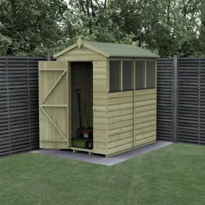 Forest Garden Beckwood 4x6 Apex Shed with 4 Windows