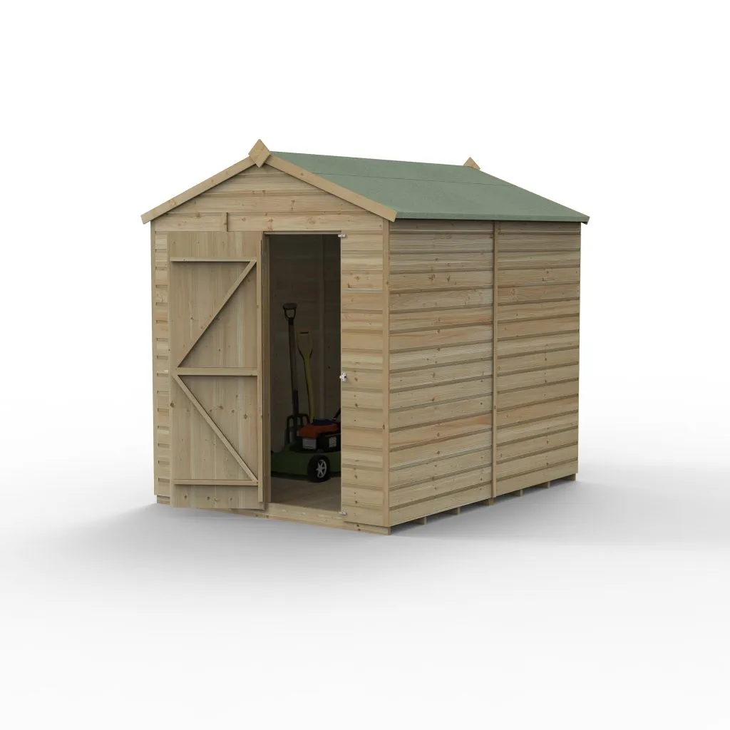 Forest Garden Beckwood 6x8 Apex Shed without Windows