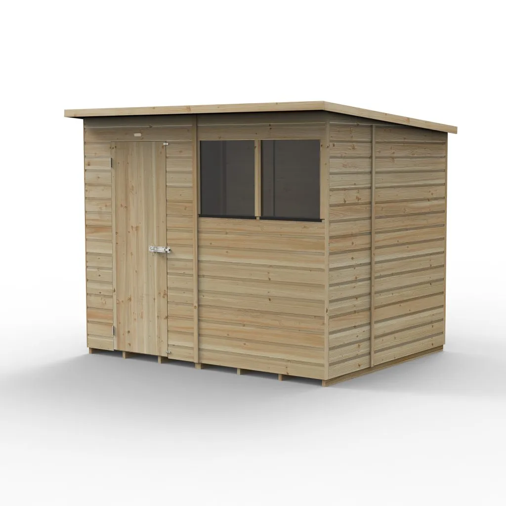 Forest Garden Beckwood 8x6 Pent Shed with 2 Windows