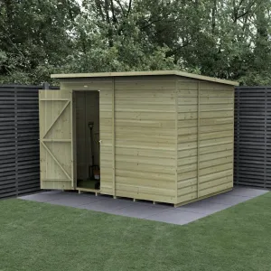 Forest Garden Beckwood 8x6 Pent Shed without Windows