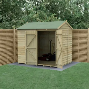 Forest Garden Beckwood 8x6 Reverse Apex Shed with Double Door