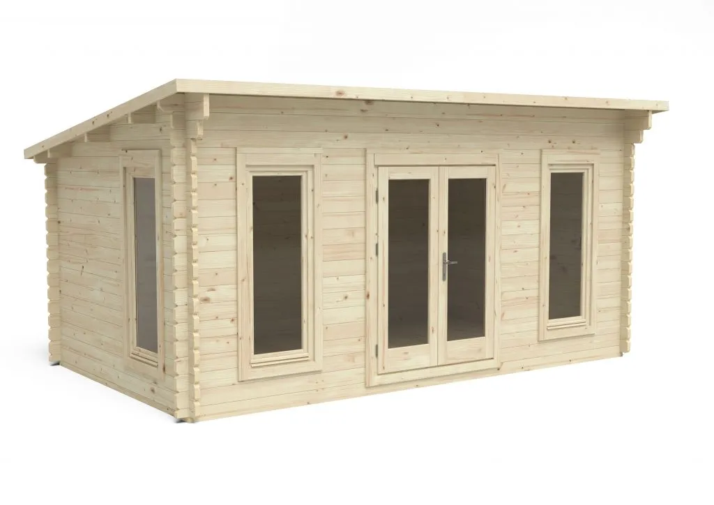 Forest Garden Elmley 5m x 3m Double Glazed Log Cabin - 34kg Polyester Felt plus Underlay