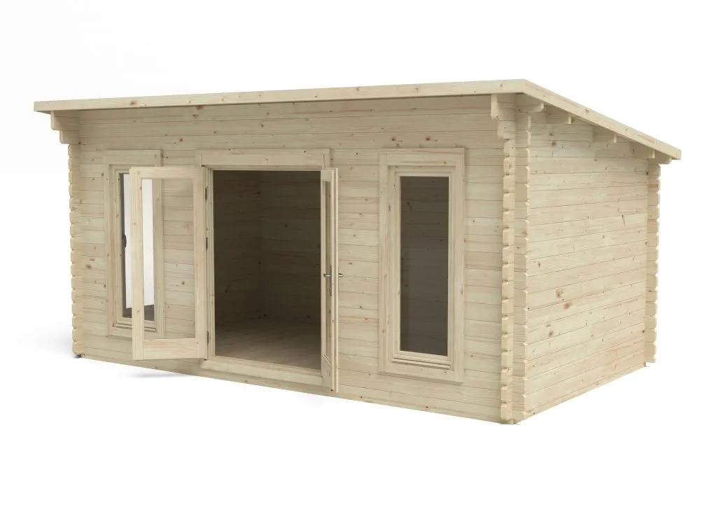 Forest Garden Elmley 5m x 3m Double Glazed Log Cabin - 34kg Polyester Felt plus Underlay