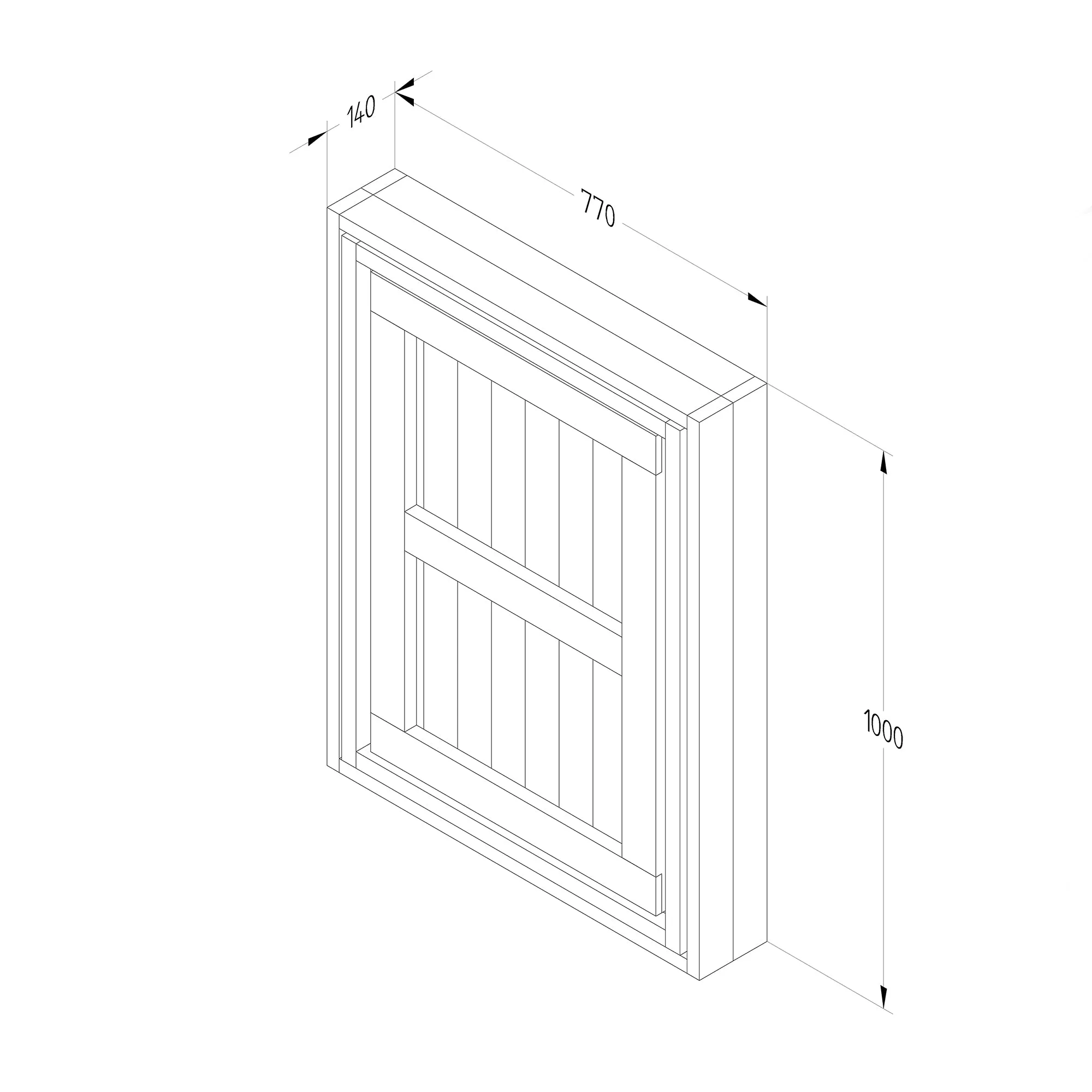 Forest Garden Fold Down Wall Garden Bar