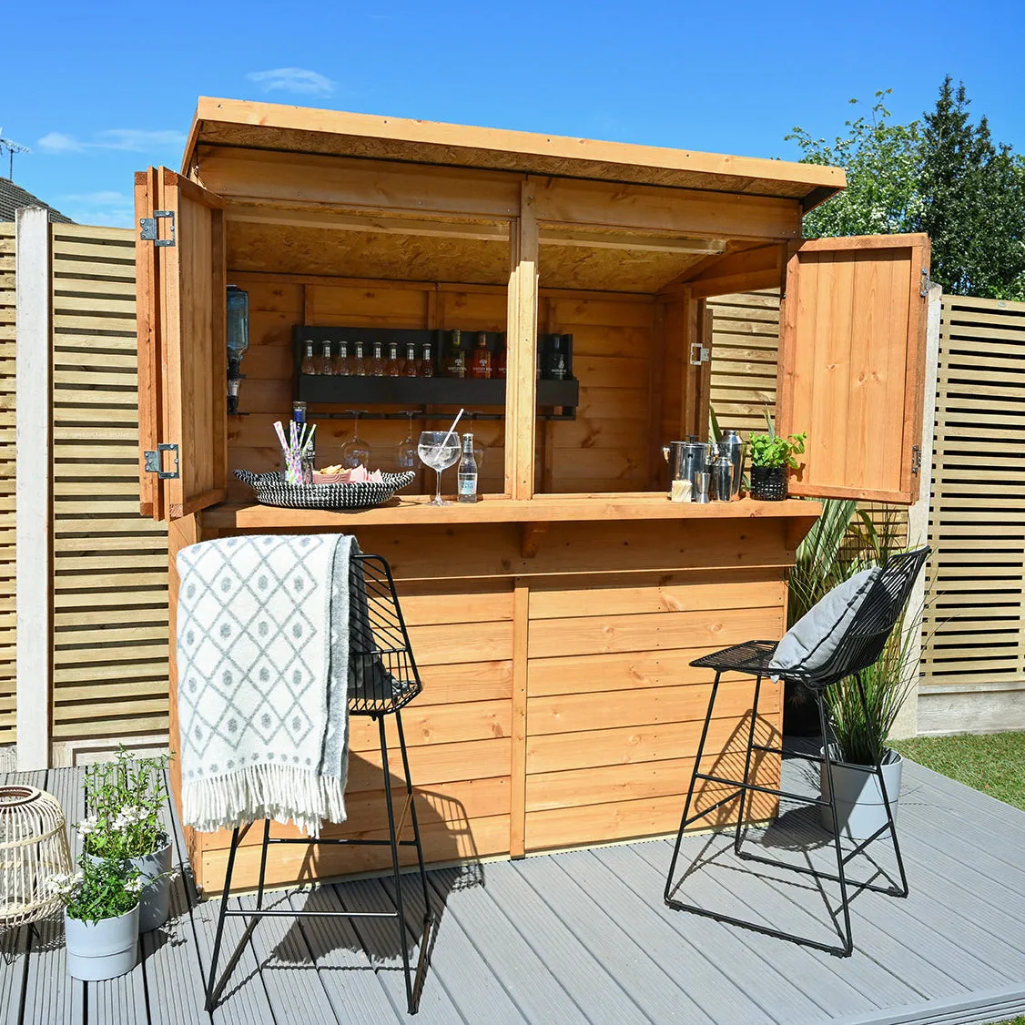 Forest Garden Shiplap PTR 6x3 Pent Garden Bar