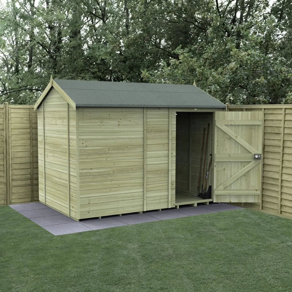 Forest Garden Timberdale 10x6 Reverse Apex Shed without Windows