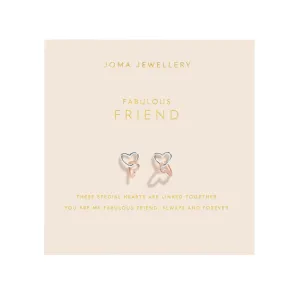 Forever Yours 'Fabulous Friend' Earrings | Silver & Rose Gold Plated
