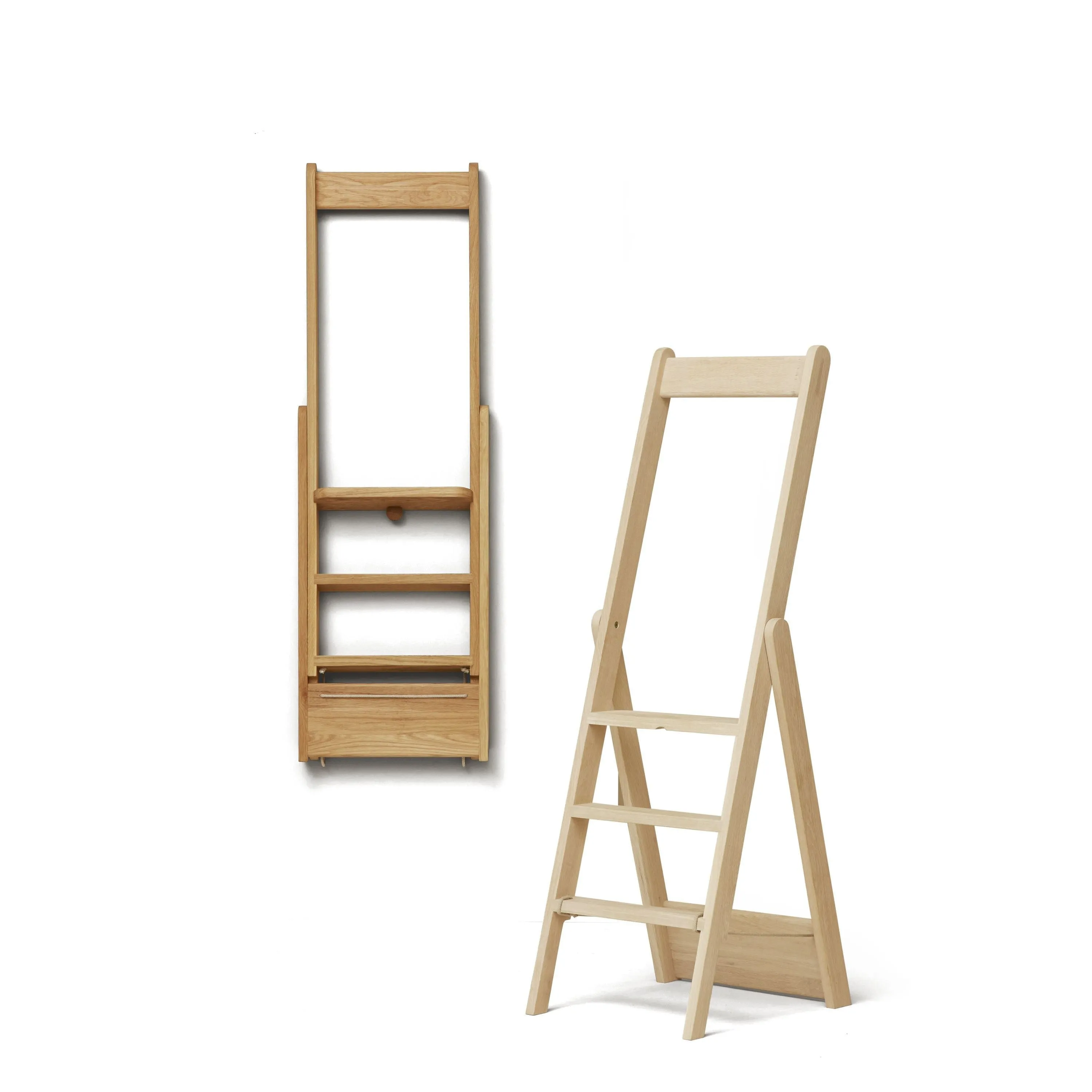 Form & Refine Step By Step Ladder. White Oak