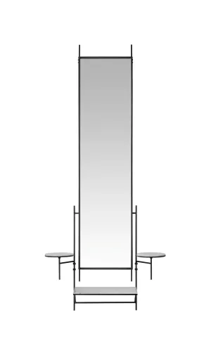 Fritz Hansen Wall Mirror Mirror, White Carrara Marble