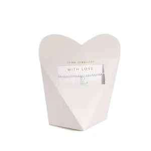 From The Heart 'With Love' Bracelet | Silver Plated