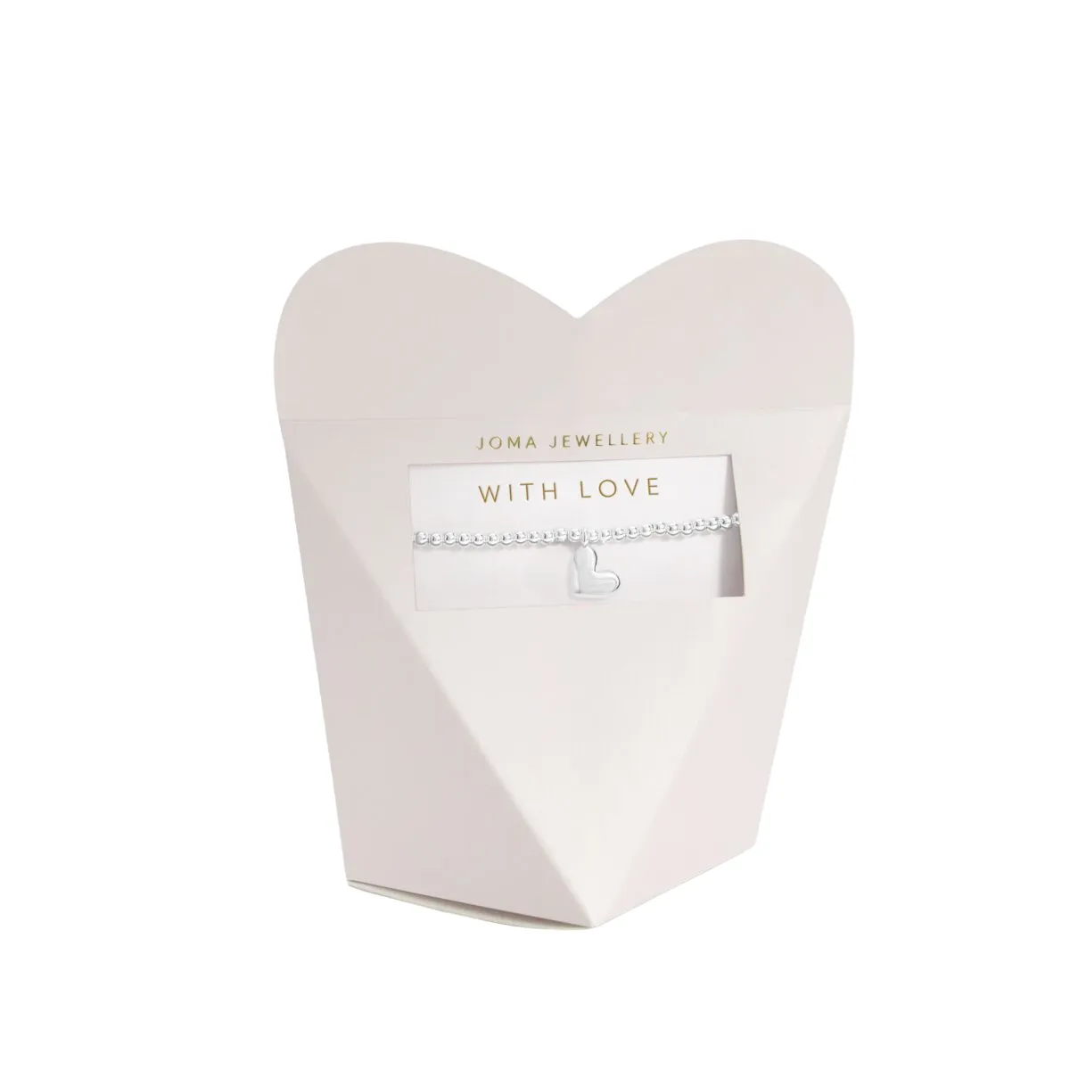 From The Heart 'With Love' Bracelet | Silver Plated