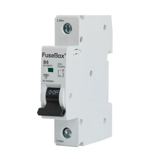 FuseBox MT06B401 B CURVE MCB 6kA 1P 40A