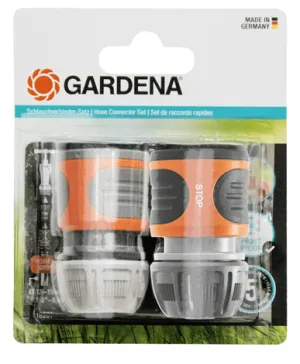 Gardena Hose Connector Set 13mm (1/2")  15mm (5/8")