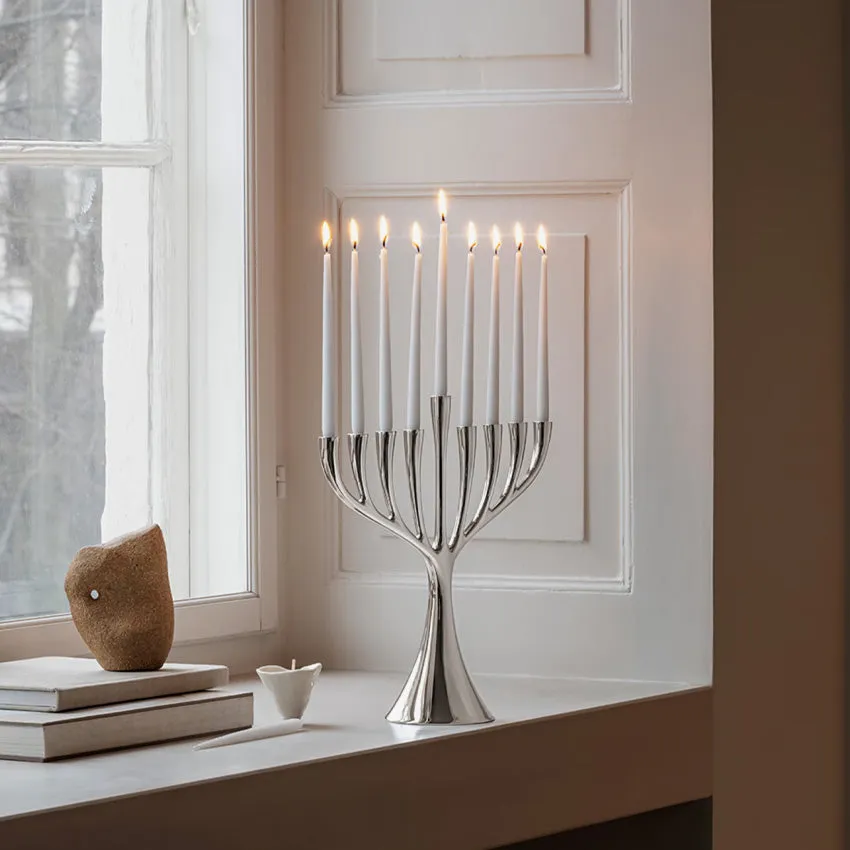 Georg Jensen | Cobra Menorah Stainless Steel Polished Mirror