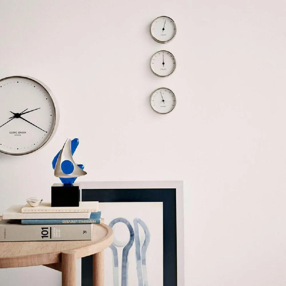 Georg Jensen Hk Wall Clock Black/White, 22 Cm