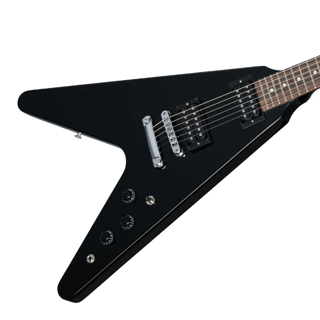Gibson 80s Flying V Electric Guitar - Ebony