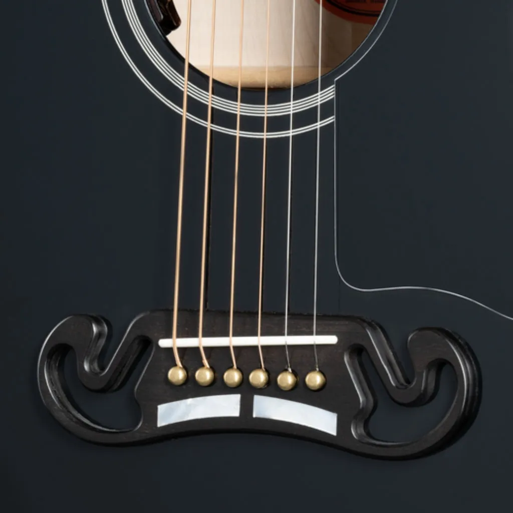 Gibson SJ200 Custom Ebony Acoustic Guitar
