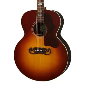 Gibson SJ200 Studio Acoustic Guitar - Rosewood Burst - Rosewood Fretboard