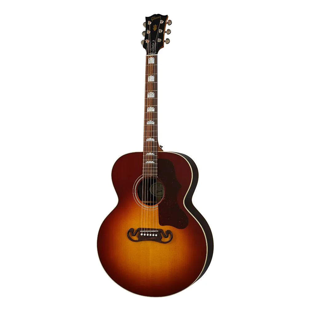 Gibson SJ200 Studio Acoustic Guitar - Rosewood Burst - Rosewood Fretboard