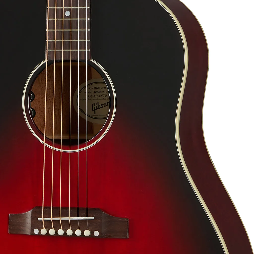 Gibson Slash Signature J45 Vermillion Burst