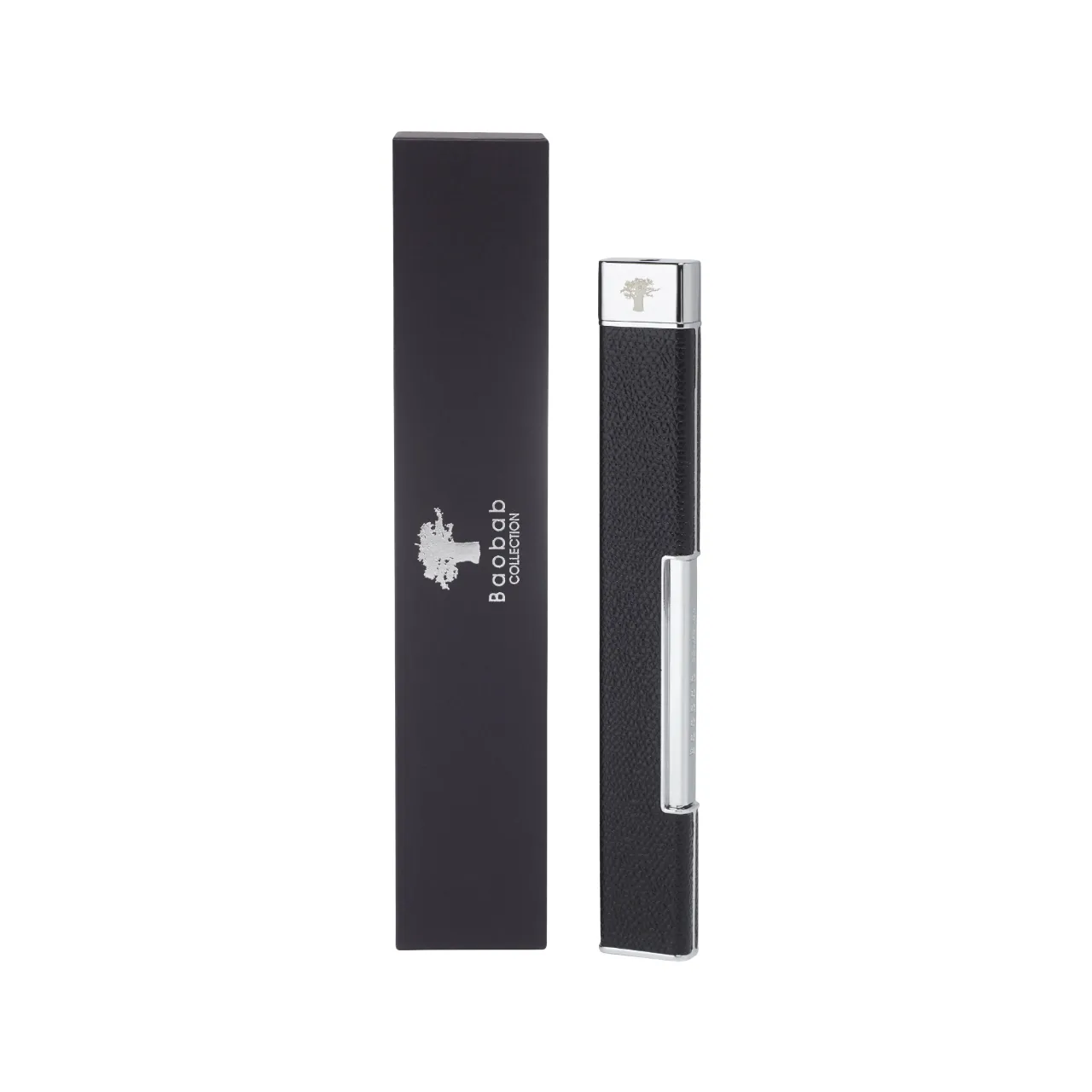 Grain Leather Candle Lighter | Black