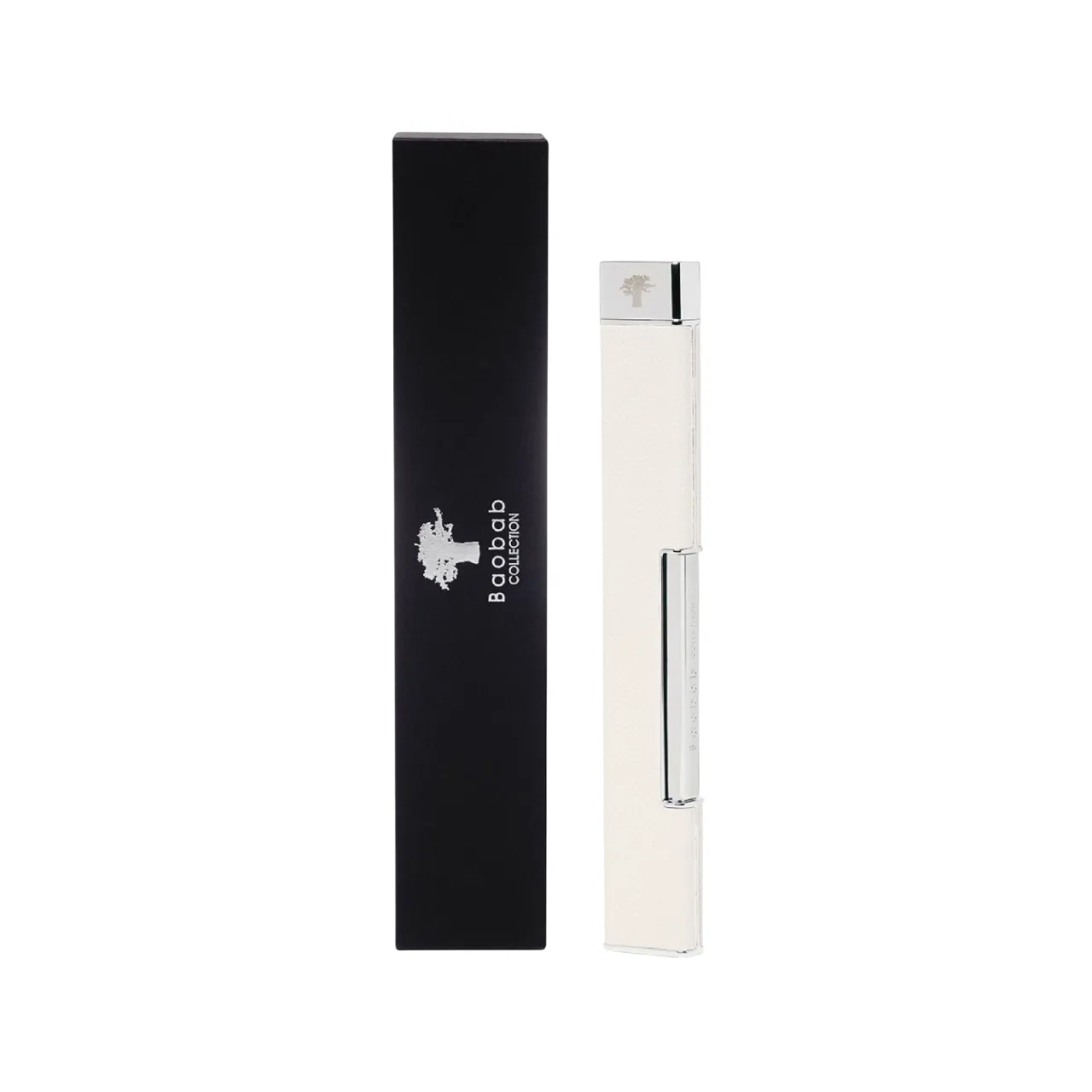 Grain Leather Candle Lighter | White