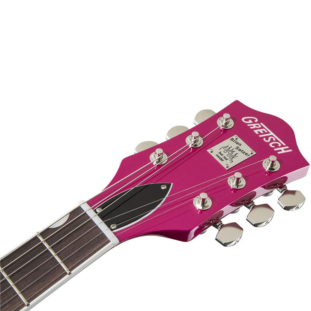Grestch G6120T-HR Brian Setzer Signature Hot Rod Hollow Body with Bigsby - Rosewood Fingerboard - Candy Magenta