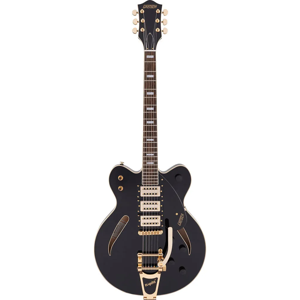 Gretsch G2627TG Streamliner Center Block with Bigsby and Gold Hardware, Laurel Fingerboard, Black